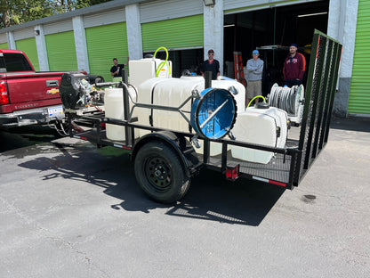 Softwash and Pressure Washing Trailer Setup Single Axle