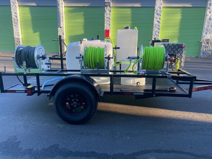 Softwash and Pressure Washing Trailer Setup Single Axle