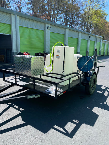 Softwash and Pressure Washing Trailer Setup Single Axle