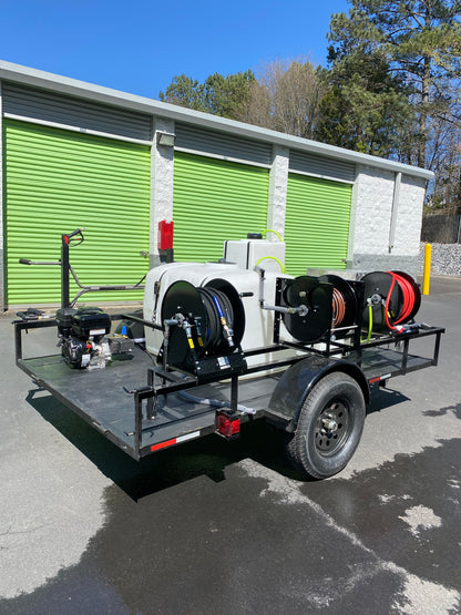 Softwash and Pressure Washing Trailer Setup Single Axle