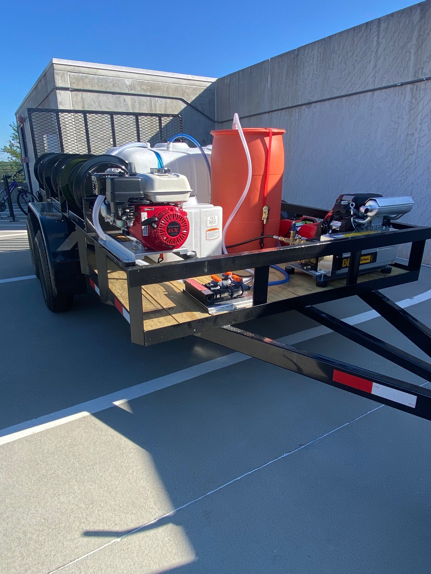 Softwash and Pressure Washing Trailer Tandem Axle